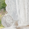 Anmao Vintage Lace Curtains 102 Inches Long 2 Panels, Romantic Elegant Light by Anmao