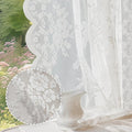 Anmao Vintage Lace Curtains 108 Inches Long 2 Panels, Romantic Elegant Light by Anmao