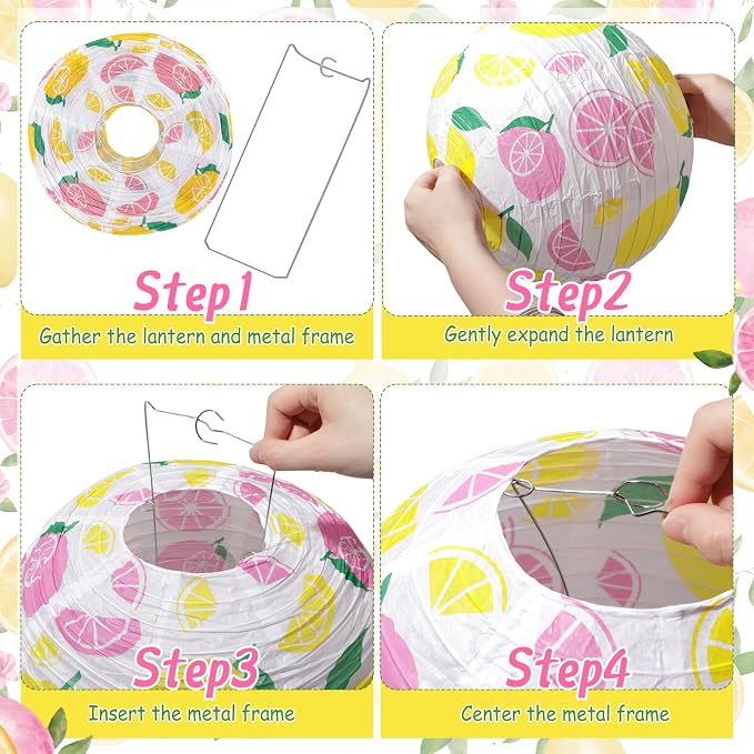 Baquler 12 Pcs Paper Lanterns Party Decorations, Hanging Paper Lanterns in 3 - Image 6