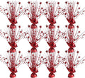 12 Pack Metallic Red Foil Spray Centerpieces Stars Brust Table Centerpieces by Egolot