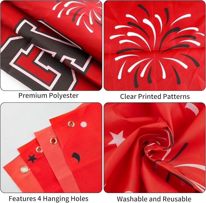 Graduation Decorations 2026 Red Graduation Banner 66.1" x 33.8" Graduation - Image 4
