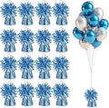 16 PCS Metallic Wrapped Balloon Weights Light Blue Heavy Balloon Weight by SPFYunion