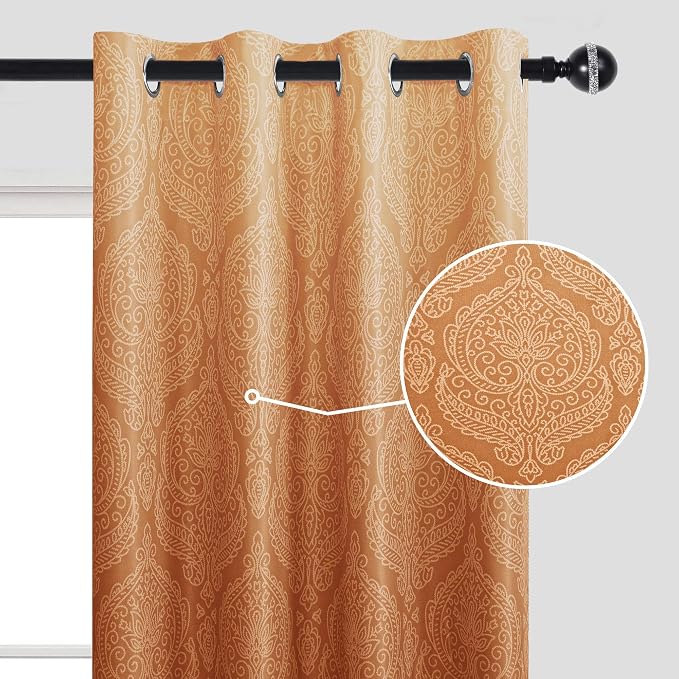 DWCN Full Blackout Curtains for Bedroom 63 Inch Length - Image 2