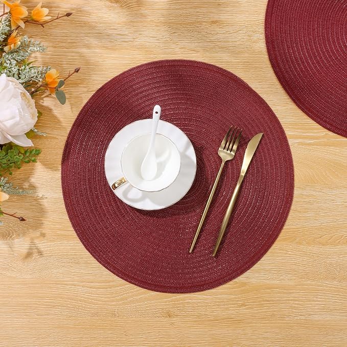 SHACOS Round Placemats Set of 12 - Image 8