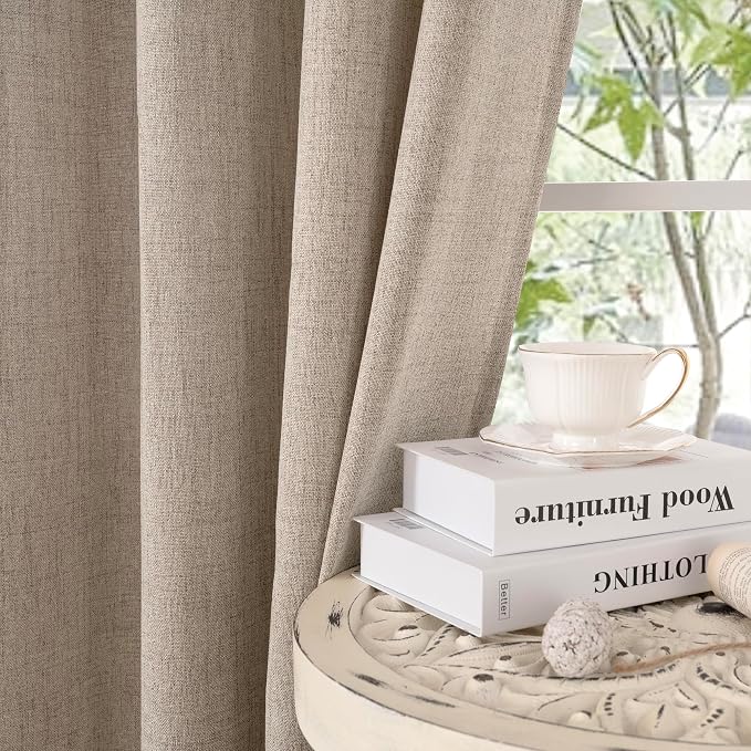 YoungsTex 63 Inch Long Linen Curtains - Image 8