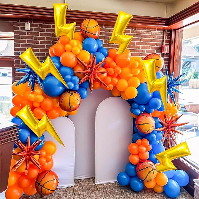 6Pcs Lightning Balloons Bolt Foil Party, 36 Inch Yellow Flash Lightning Shaped - Image 3