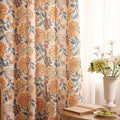 Designer Vintage Linen Printed Curtain, 2 Panels, kitchen Bedroom Living Room by Isaennehomedecoration