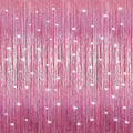 7 Pack 3.3 x 9.9 ft Holographic Bright Pink Streamers Party Decorations | Foil by Crosize
