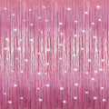5 Pack 3.3 x 9.9 ft Holographic Bright Pink Streamers Party Decorations | Foil by Crosize