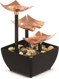 Homedics Tabletop Water Fountain, 3 Tier Indoor Waterfall Fountain by Homedics