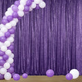 Sugargirl Purple Sequin Backdrop Curtain 4FTx8FT Glitter Purple Background by Sugargirl