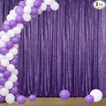 Sugargirl Purple Sequin Backdrop Curtain 4FTx8FT Glitter Purple Background by Sugargirl