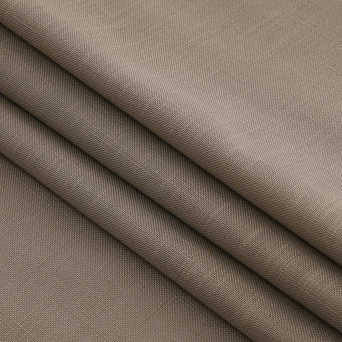 Dark Taupe Flax Linen Curtains 90 Inches Long - Image 6