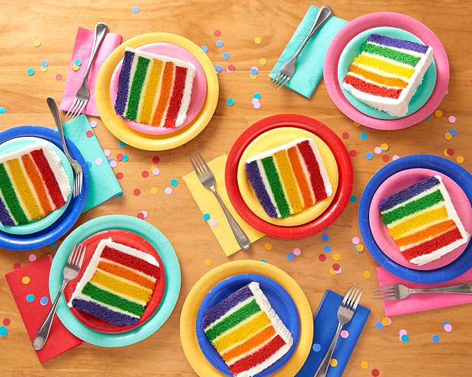 American Greetings 50-Count Rainbow Lunch Napkins - Image 4
