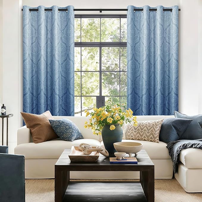 DWCN 100% Blackout Curtains for Bedroom 54 Inch Long - Image 4