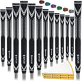 SAPLIZE High-performance Rubber Golf Grips 13 Pack, High Shock Absorption, Non-slip, Choose from 13 Grips with 15 Tapes or Full Regripping Kit, Std/Mid/Jumbo, CC10 Series