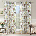 Schweek Vintage Floral Curtains 63 Inches Length 2 Panels by Schweek