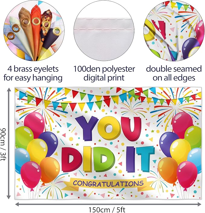 You Did It Banner- Congratulations Banner - Image 2