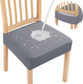 Smiry Waterproof Seat Covers for Dining Room Chairs, No Rear Covers | Stretch by Smiry
