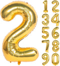 40In Large Gold Number Balloon 2 Aluminum Foil Mylar Big Number Balloon 0-9 | by Exquisitehighqualitypartydecorationstomeetyoureveryneed%EF%BC%81