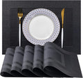 LEXMORE Placemats Set of 8 Vinyl/Plastic Woven Place Mats by lexmore