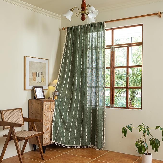 Sutuo Home Boho Kitchen Curtains - Image 7