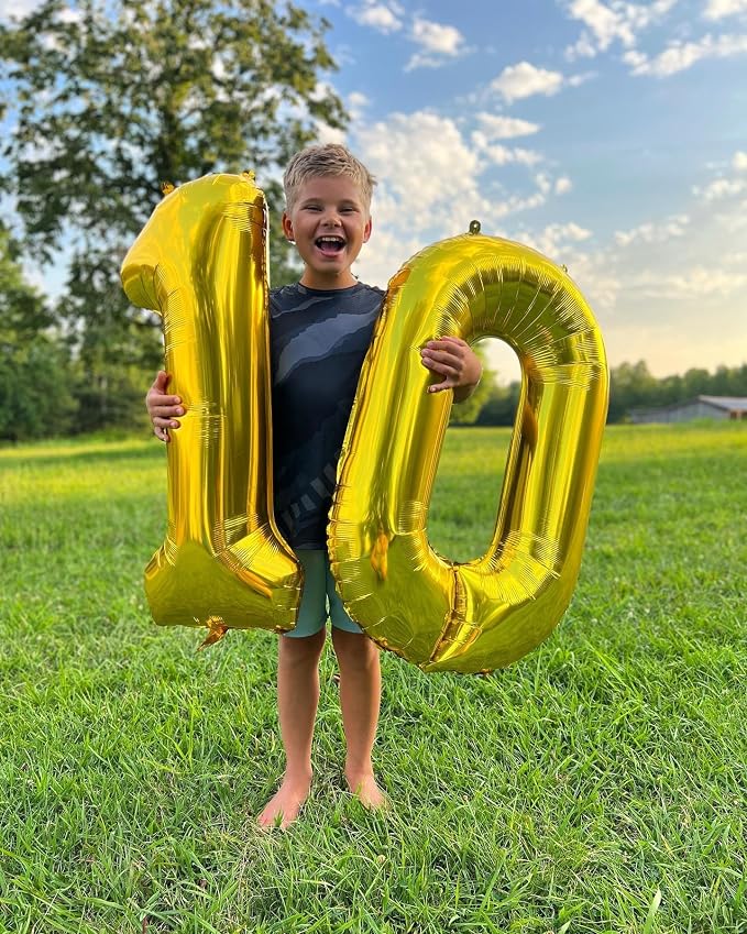Gold Number 12 Balloon 40 Inch, 12th Birthday Party Decorations Men Women | - Image 3
