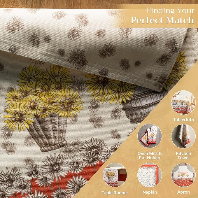 Maison d' Hermine Placemats Set of 4 100% Cotton Washable Cloth Place Mats - Image 5