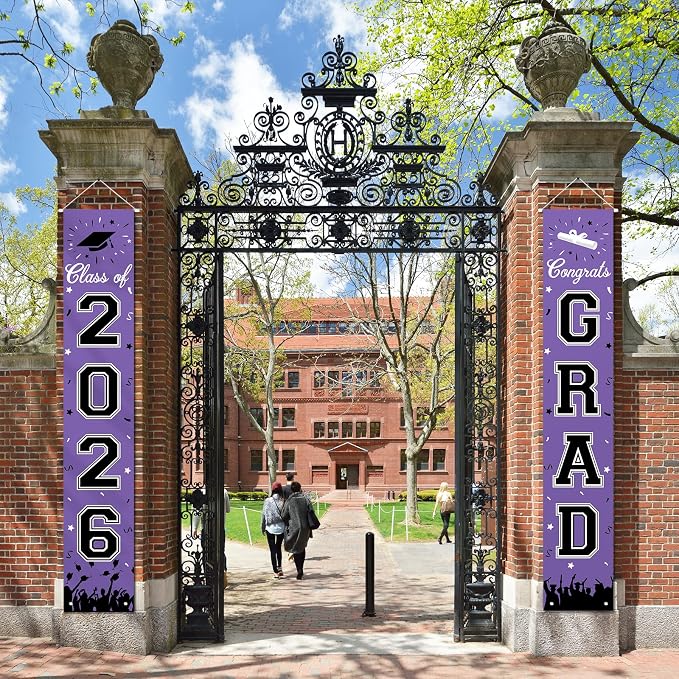 2026 Graduation Decorations, Graduation Banner Class of 2026, Hanging - Image 2