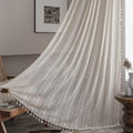 Sutuo Home Boho Lace Curtains for Kitchen Bedroom, Bohemian Crochet Sheer by SutuoHome