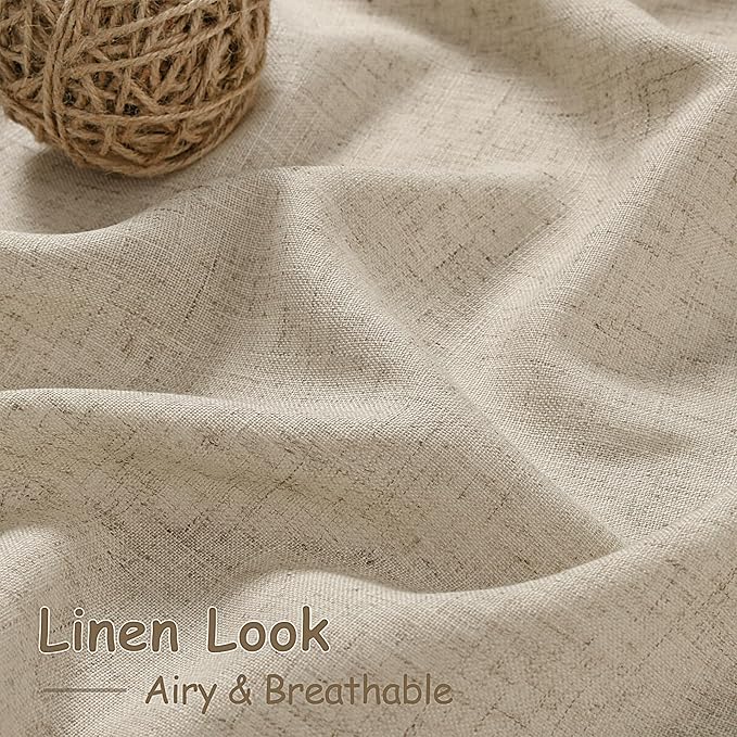 Taupe Burlywood Linen 112 Inch Curtains - Image 4