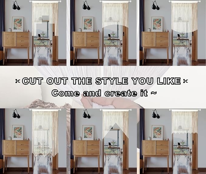YIIBAII Door String Curtains Fringe Door Curtains - Image 6