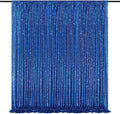 Sequin Backdrop Curtain Royal Blue Party Decorations: Glitter Photography Background 8ftx8ft for Birthday Wedding Baby Shower Photo Backdrop