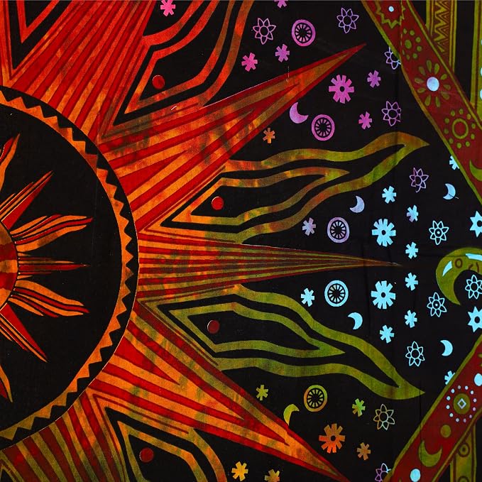 Bless International Beautiful Indian Bohemian Psychedelic Hippie Burning Sun - Image 3