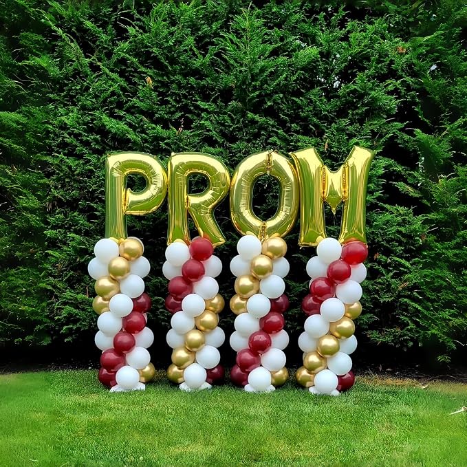 40 Inch Gold Alphabet Balloons, Large Mylar Self-Inflating Custom Letter Q Decor - Image 6