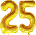 Jonhamwelbor 40 Inch Laser Gold 25 Balloon Numbers Foil Mylar Giant Balloon by Jonhamwelbor