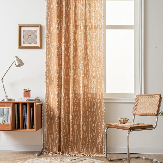 Sutuo Home Boho Curtains 63 Inches Length - Image 6