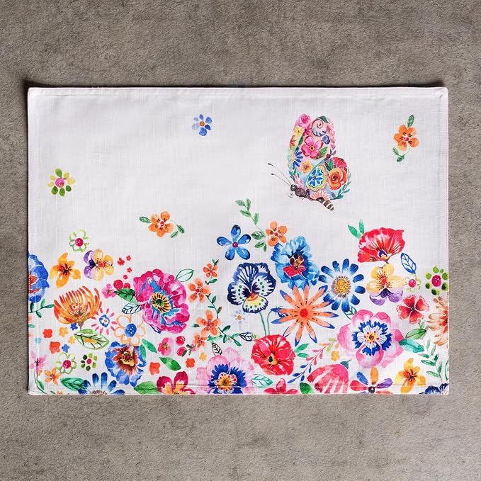 Maison d' Hermine Placemats Set of 4 Reusable 100% Cotton | Cloth Place Mats - Image 8