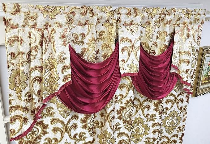 GOHD Samba Star Jacquard Window Curtain 2PC Panels.W54 xL90 - Image 3