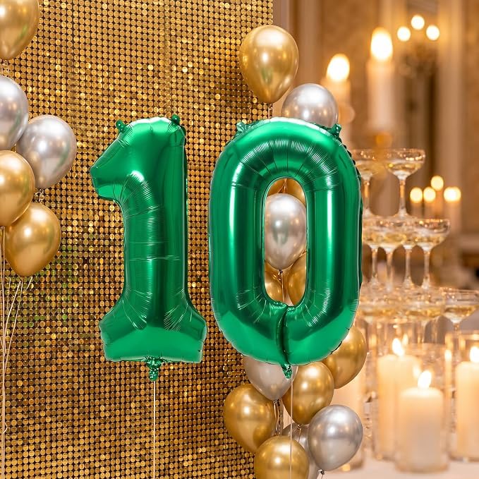 YPSelected 32 Inch Large Foil Helium Number Balloon Birthday Wedding Party 0-9 - Image 3