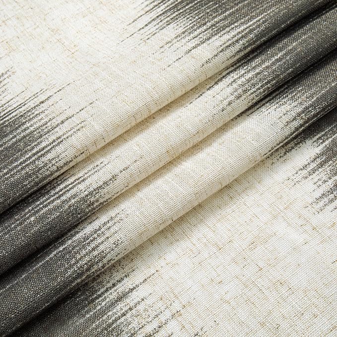 MYSKY HOME Ceiling Curtains for Living Room, Farmhouse Style Lines Printed - Image 5