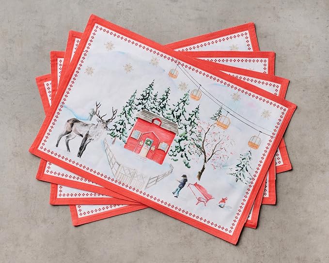 Maison d' Hermine Placemats Set of 4 Reusable 100% Cotton | Cloth Place Mats - Image 9