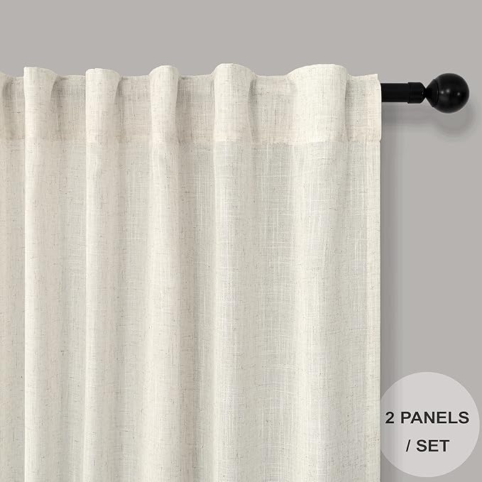 Pitalk 42 Inch Wide by 96 Inch Curtains - Image 2