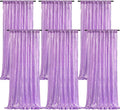 Lavender Sequin Curtains Backdrop 6 Pcs 2FTx8FT Shiny Shimmer Fabric | Glitter by B-COOL