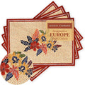 Maison d' Hermine Placemats Set of 4 Reusable 100% Cotton | Cloth Place Mats by MaisondHermine