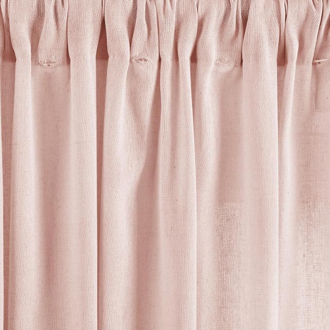 Lush Decor Boho Pom Pom Tassel Linen Textured Window Curtain Panel, Single 52" - Image 5