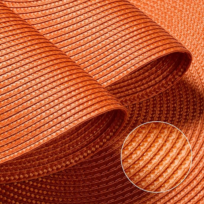 FunWheat Round Braided Placemats Set of 8 Place Mats - Image 4