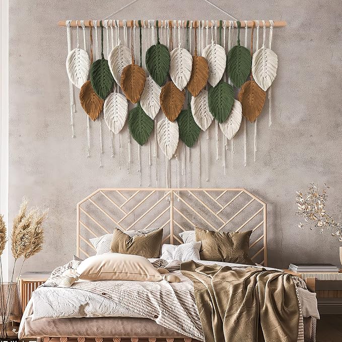 Large Macrame Wall Hanging Boho Woven Tapestry Chic Home Decor Wall Art | - Image 4