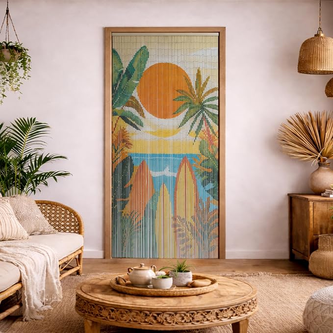 Summer Vibe Beaded Bamboo Curtain - Image 7