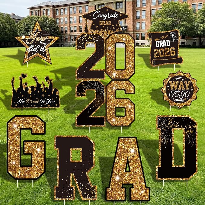 Graduation Yard Signs Class of 2026 Decorations, 2026 Sign by Govpy